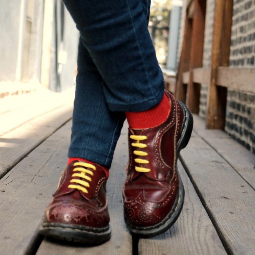 Oxblood Gripfast Shoes Steel Toe boots-Made in England Wingtips, UK 6-US 7 Punk